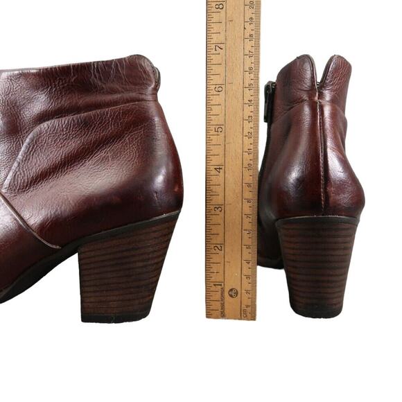 Paul Green Shoes Womens 7.5 Booties Stella Stacked Heel Fashion Leather Classic - Picture 7 of 16